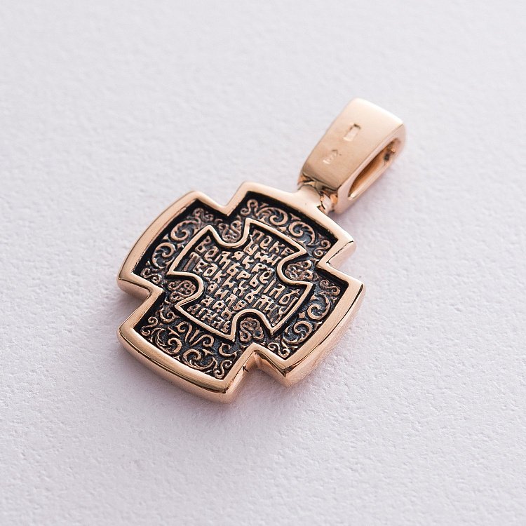 Золотий хрест Архангел Михаїл п02643 від ювелірного магазину Онікс - 2