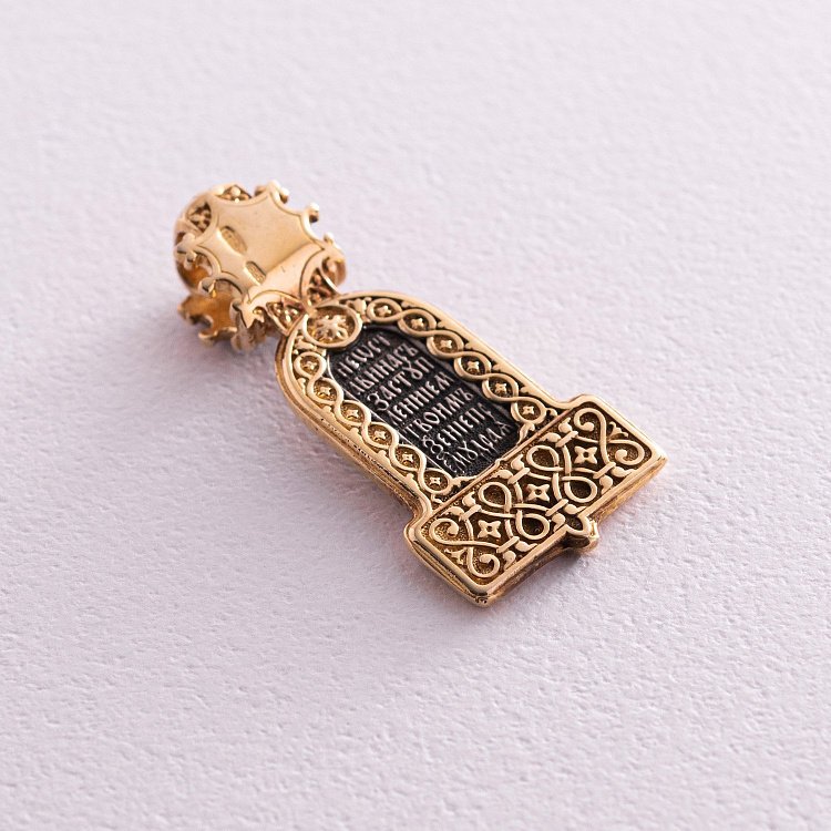 Срібна ладанка (чорніння, позолота) 132800 від ювелірного магазину Онікс - 1