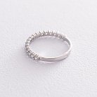 Серебряное кольцо с фианитами 112579 от ювелирного магазина Оникс - 2