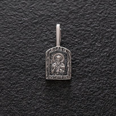 Серебряная ладанка "Святитель Николай Чудотворец" 132970 №3