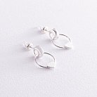 Срібні сережки - пусети "Сердечки" 123199 от ювелирного магазина Оникс - 1