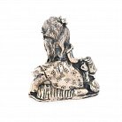 Серебряная фигура ручной работы "Девочка с котенком" сер00055 от ювелирного магазина Оникс - 1