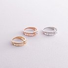 Золотое помолвочное кольцо  "Я люблю тебя" с фианитами к07142 от ювелирного магазина Оникс - 9