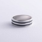 Серебряное кольцо "Линии" 11094 от ювелирного магазина Оникс - 2