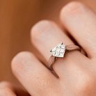Золотое кольцо "Сердечко" с бриллиантами кб0550nl от ювелирного магазина Оникс - 4