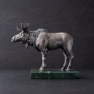 Серебряная фигура ручной работы "Лось" 23149 от ювелирного магазина Оникс