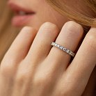 Кольцо с дорожкой бриллиантов (белое золото) 227701121 от ювелирного магазина Оникс - 1