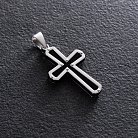 ﻿Срібний хрест із полімером 132974 от ювелирного магазина Оникс - 4