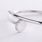 Жорсткий браслет "Цвях" з діамантами (біле золото) 522061121 от ювелирного магазина Оникс - 8