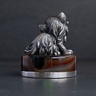 Серебряная фигура "Котенок" ручной работы 23132 от ювелирного магазина Оникс - 2
