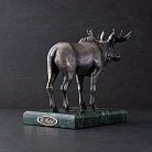 Серебряная фигура ручной работы "Лось" 23149 от ювелирного магазина Оникс - 3