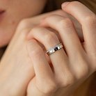 Обручальное золотое кольцо с дорожкой бриллиантов 236611121 от ювелирного магазина Оникс - 3