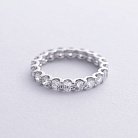 Кольцо с дорожкой бриллиантов (белое золото) 222001121 от ювелирного магазина Оникс - 2
