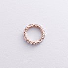 Золотое кольцо с дорожкой камней (фианиты) к08163 от ювелирного магазина Оникс - 2