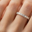 Кольцо с дорожкой бриллиантов (белое золото) 222001121 от ювелирного магазина Оникс - 4