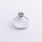 Золотое кольцо "Сердечко" (бриллианты, рубин) кб0521nl от ювелирного магазина Оникс - 3