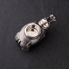 Серебряная фигура ручной работы "Бегемот" 23145 от ювелирного магазина Оникс - 2