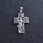 Срібний хрест "Ісус Христом у терновому вінці на дереві" 7028 от ювелирного магазина Оникс