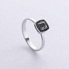 Золотое кольцо с черными бриллиантами 230011121 от ювелирного магазина Оникс