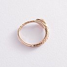 Золотое кольцо "Змей Уроборос" к07001 от ювелирного магазина Оникс - 6