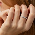Кольцо с дорожкой бриллиантов (белое золото) 227701121 от ювелирного магазина Оникс - 3
