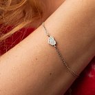 Браслет "Сердечко" з діамантами (біле золото) бб0048м от ювелирного магазина Оникс - 3