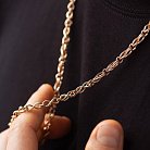Мужская золотая цепочка "Бесконечность" ц00515 от ювелирного магазина Оникс - 3