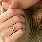 Кольцо "Сердечко" в красном золоте к07152 от ювелирного магазина Оникс - 5