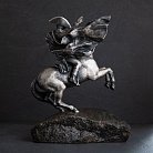 Серебряная фигура "Наполеон на коне" ручной работы 23099d от ювелирного магазина Оникс - 3