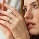 Обручальное золотое кольцо с дорожкой бриллиантов 236611121 от ювелирного магазина Оникс - 4