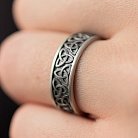 Мужское серебряное кольцо "Кельтский узел и Сварог" 417 от ювелирного магазина Оникс - 2