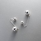 Срібні сережки "Кульки" 121874 от ювелирного магазина Оникс - 2