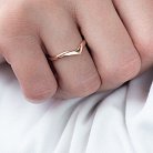 Кольцо "Минимализм" в красном золоте к06704 от ювелирного магазина Оникс - 4