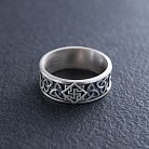 Мужское серебряное кольцо "Кельтский узел и Сварог" 417 от ювелирного магазина Оникс - 3