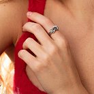 Серебряное кольцо "Узел" 7119р от ювелирного магазина Оникс - 1
