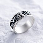 Мужское серебряное кольцо "Кельтский узел и Сварог" 417 от ювелирного магазина Оникс - 5