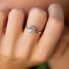 Золотое кольцо "Сердечки" с бриллиантами кб0513cha от ювелирного магазина Оникс - 6