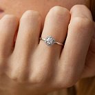 Помолвочное золотое кольцо с бриллиантами 231031121 от ювелирного магазина Оникс - 3