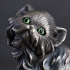 Серебряная фигура "Котенок" ручной работы 23132 от ювелирного магазина Оникс - 1