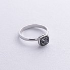 Золотое кольцо с черными бриллиантами 230011121 от ювелирного магазина Оникс - 2