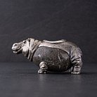 Серебряная фигура ручной работы "Бегемот" 23145 от ювелирного магазина Оникс