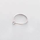 Золотое помолвочное кольцо с фианитом к06299 от ювелирного магазина Оникс - 4