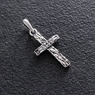 Срібний хрестик (чорніння) 132713 от ювелирного магазина Оникс - 1